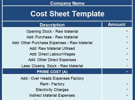 Construction Job Costing Template 5