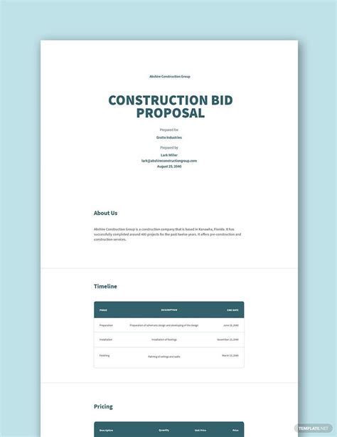 Construction Management Template