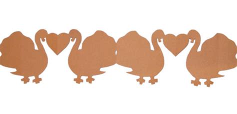 Construction Paper Chain Turkey Template