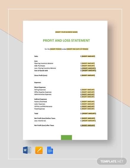 Construction P&L Template 2