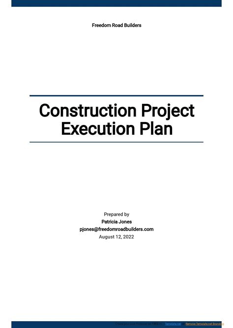 Construction Project Execution Templates