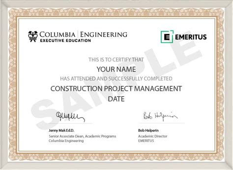 Construction Project Manager Certifications