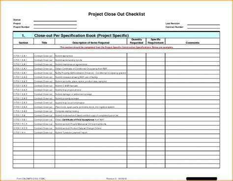 Construction Punch List Template in Excel Example 5