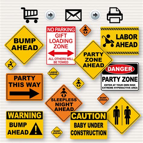 Construction signs printable templates gallery 2