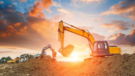 A construction site with heavy equipment