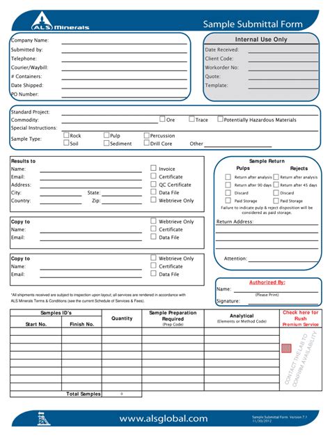 Construction Submittal Form Sample