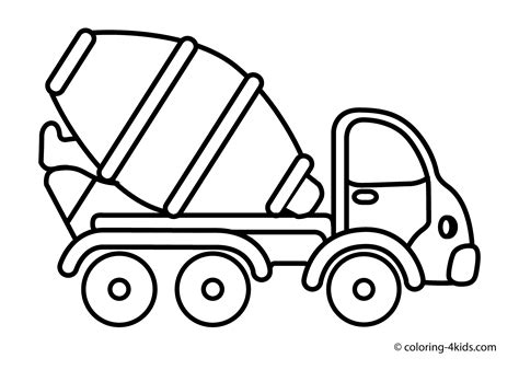 Construction Truck Coloring Page