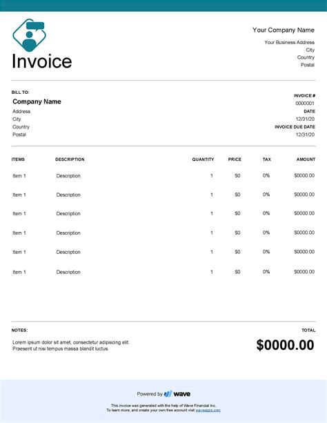 Consultant Invoice Template Excel Design