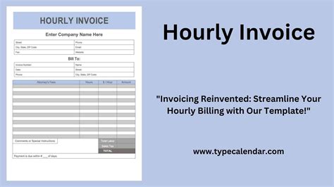 Consulting Invoice Template Hourly Rate Excel