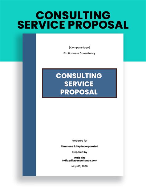 Consulting Proposal Template in Google Docs