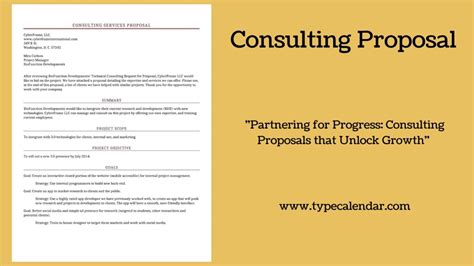 Consulting Proposal Template in Word