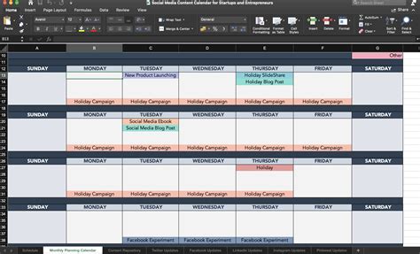 Asana Content Calendar Template