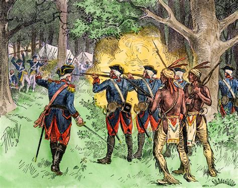 The Continental Army marching