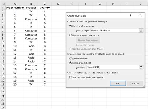 Contingency Table Excel Add-in