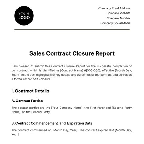 Contract Closure