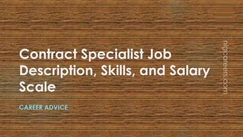 Contract Specialist Skills Requirements