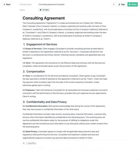 Contract Template