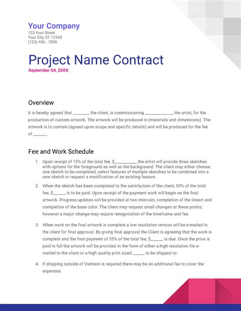 Contract Templates for Business