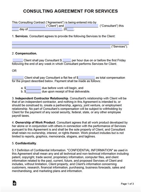 Contract Templates for Consulting