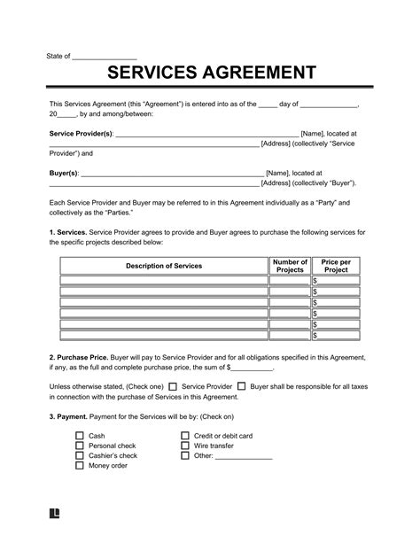 Contract Templates for Service Agreements