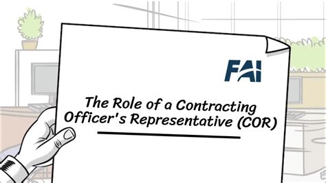 Contracting Officer Representative