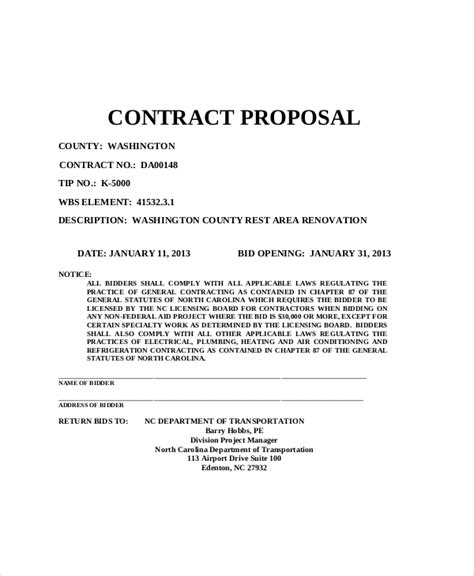 Contractor Proposal Conclusion