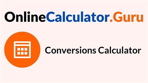 Conversion calculator online