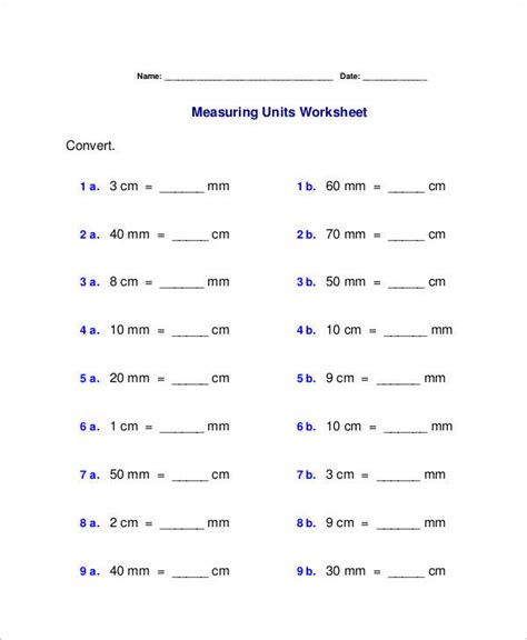 Conversion examples for meters to feet