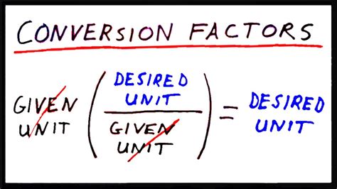 Conversion factor