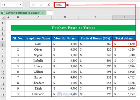 Conversion Formula in Excel