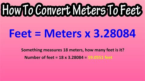 Conversion Meters to Feet for Engineers