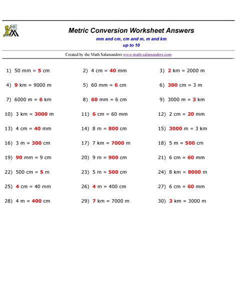 Conversion Practice Exercises