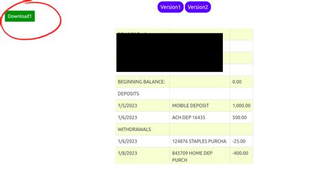 Convert Bank Statement PDF to Excel