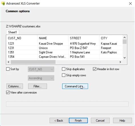 Converting Excel to DBF