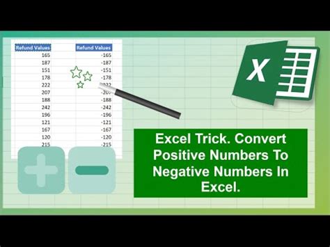 Tips to Convert Positive to Negative in Excel