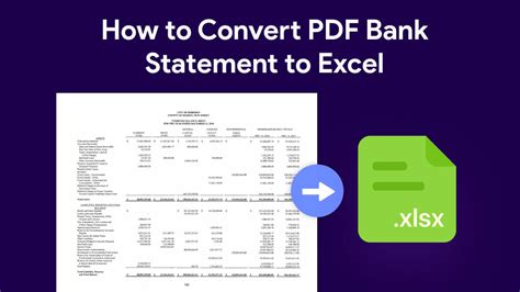 Converting Bank Statements to Excel