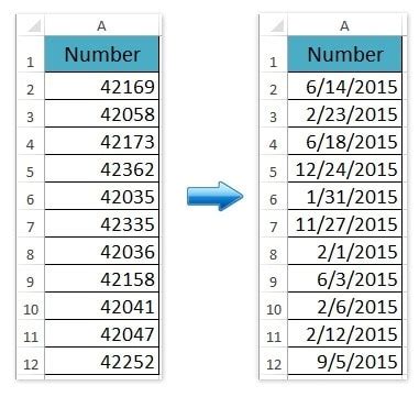 Converting Excel Numbers to Date Format