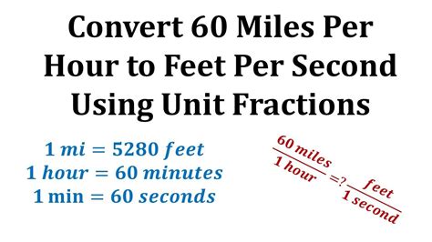 Converting feet to miles for different scenarios