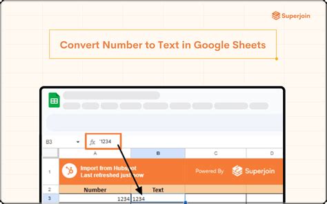 Converting numbers to text in Google Spreadsheets