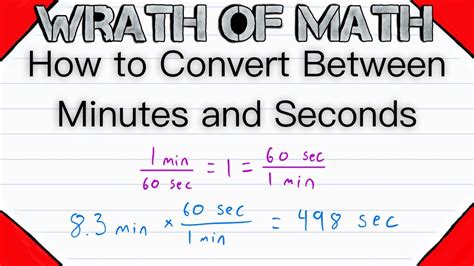 Converting seconds to minutes and seconds tip 1