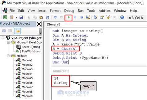 Converting Strings to Integers in VBA Example 4