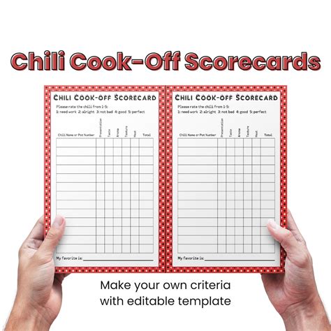 Cook-Off Judging Template 7