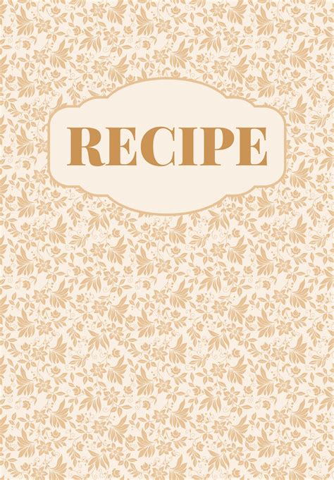 Vintage and Rustic Cookbook Template