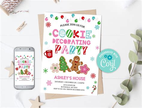 Cookie Decorating Invitation Template 4