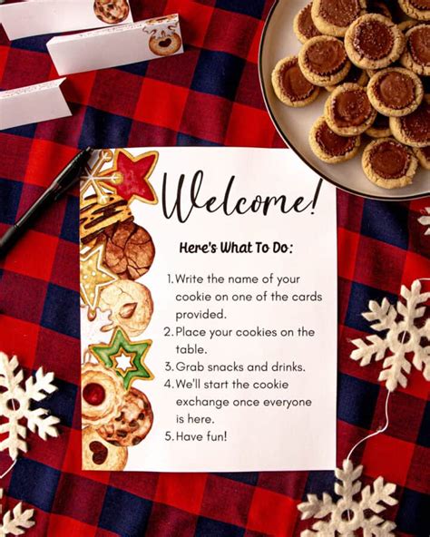 Cookie exchange invitation template