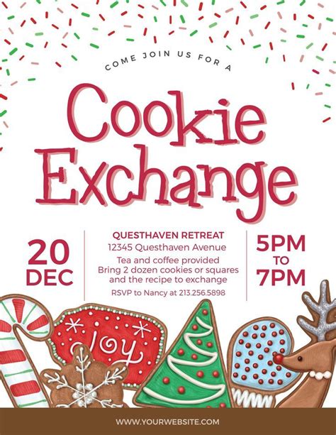 Cookie Exchange Flyer Design