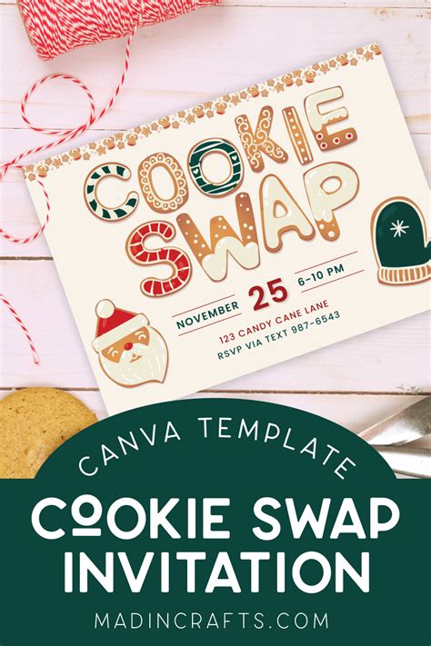 Cookie swap invitation template