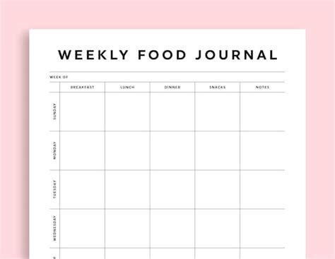 Cooking Journal Template