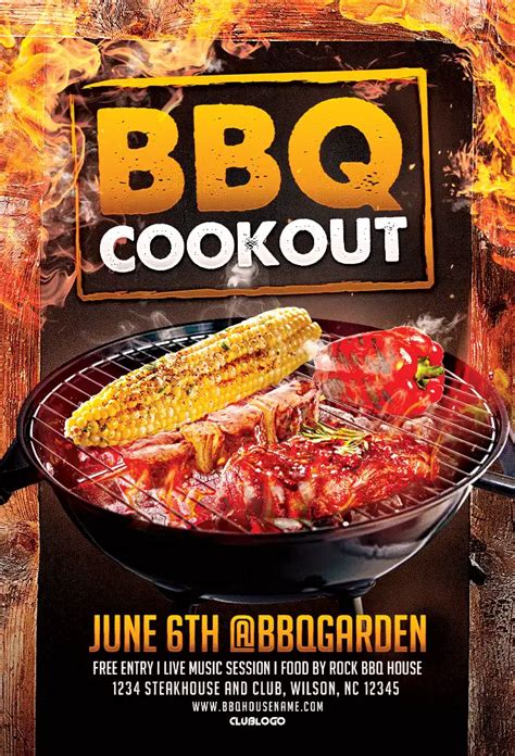 Cookout Flyer Template