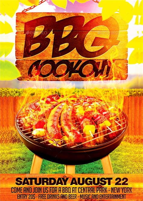 Cookout Flyer Template Free